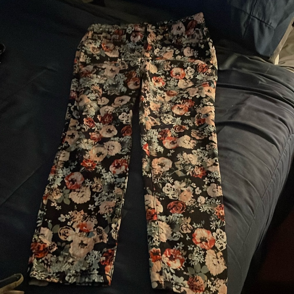 Cotton Floral Pants